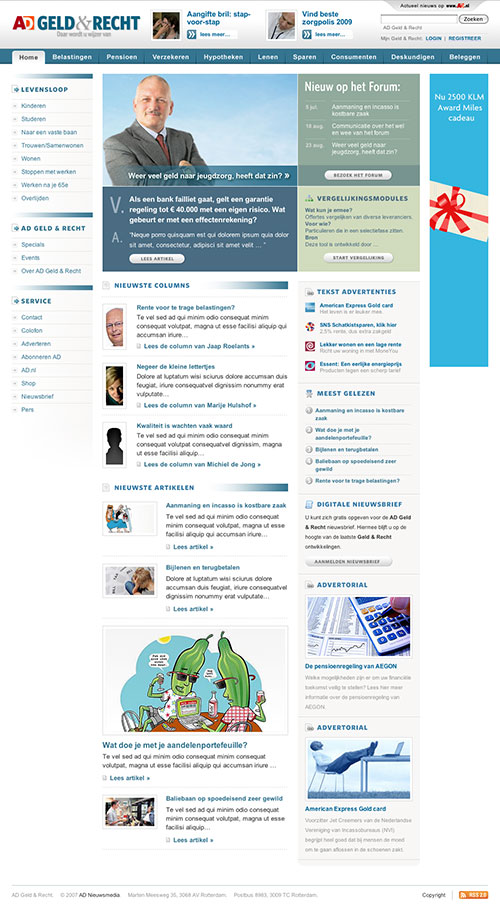 AD Geld & Recht Website home