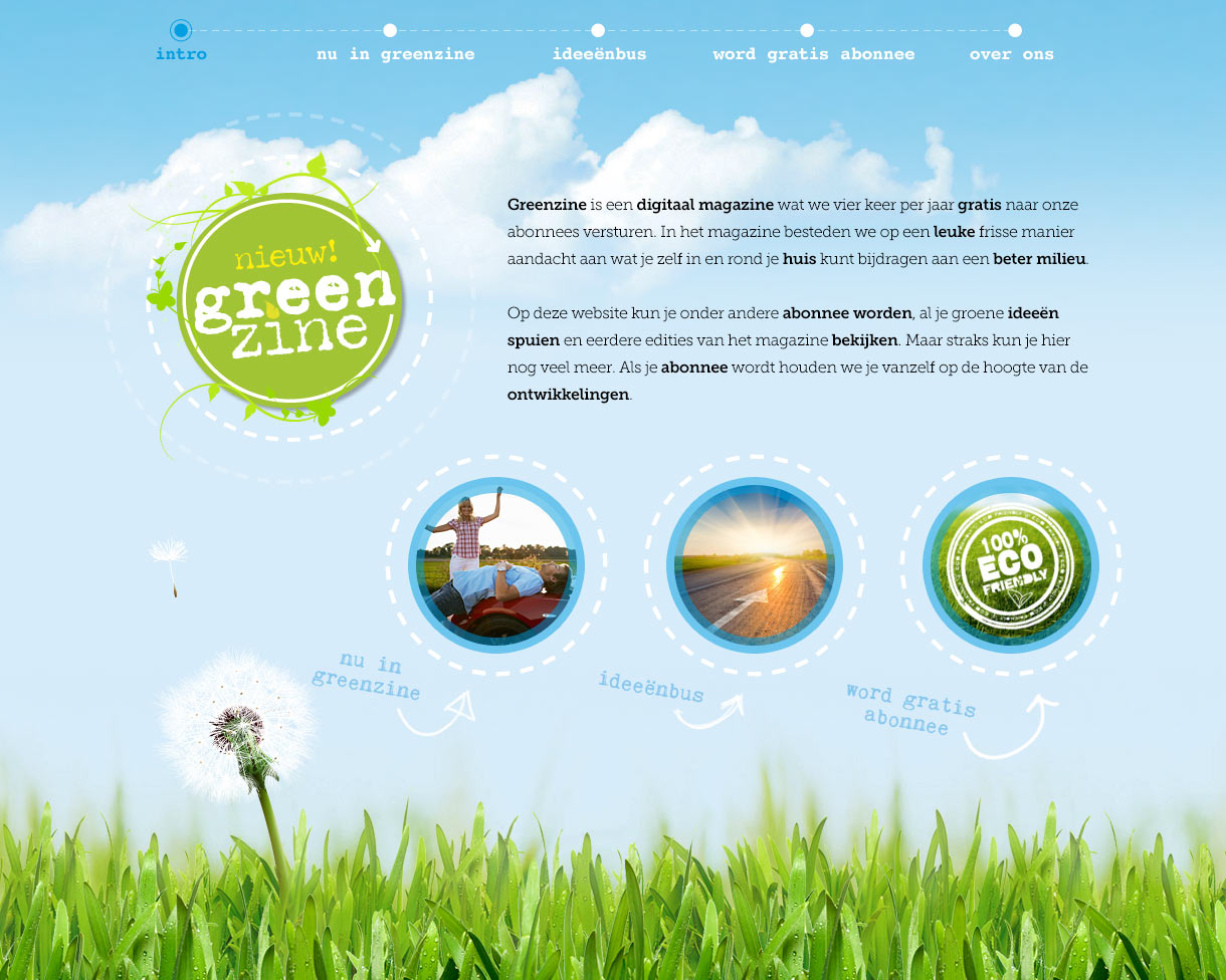 Greenzine Homepage