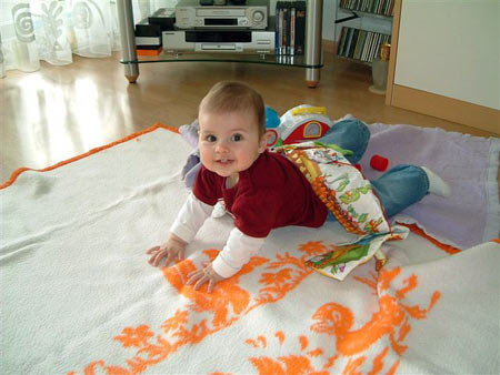 Berit op het kleed