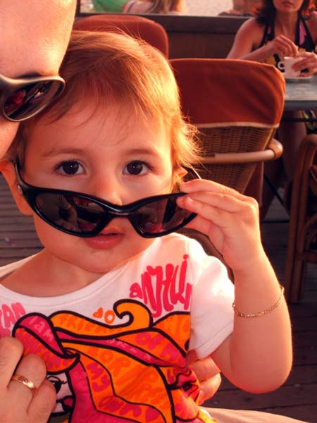 Berit with sunglasses