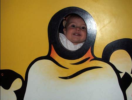Berit als Pinguin