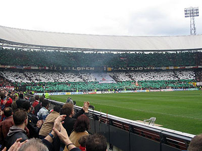 Feyenoord - Ajax tifo actie